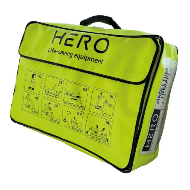 HERO Leisure redningsflåte lettvekt bag 4 / 6 mann 10 kg 