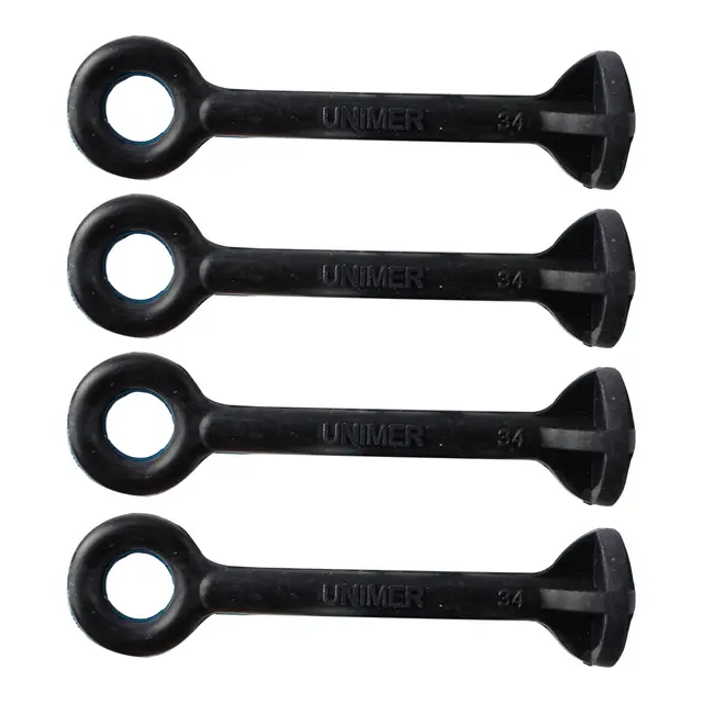 UNIMER Kalesjestrammer - 4pk mørkeblå - 65 mm lengde 