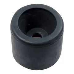 Siderulle - Sort &#216;: 107 mm Aksel dia: 20 mm - Bredde 87 mm