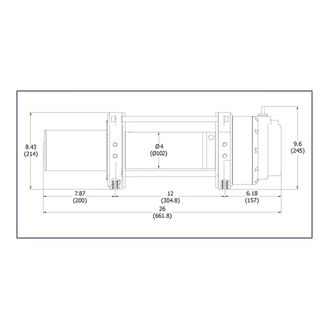 ROCK Tilhengervinsj 12V Rh15000, 6804kg 
