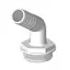 TRUDESIGN Slangekobling 1&quot; x &#216;25mm,120&#176; 90258 - til Y-ventil 127082 og 127083