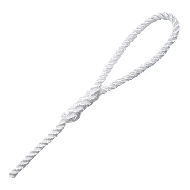 ROBLINE Fortøyningsline - 12mm x 6m 3-slått - Hvit 