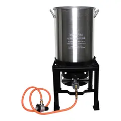 Krabbekoker m/ stativ og gryte for gass - 16kW - 35L