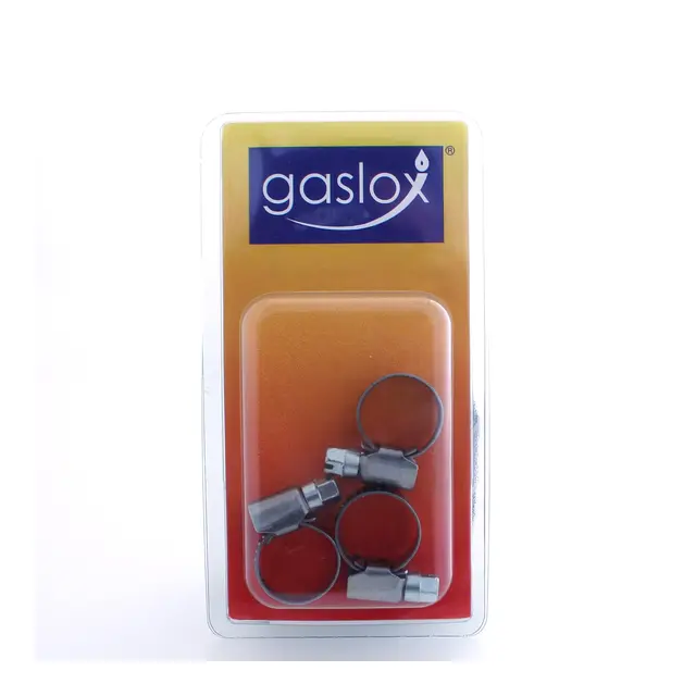 GASLOX Slangeklemme 304, Ø11-17 mm 3 stk 