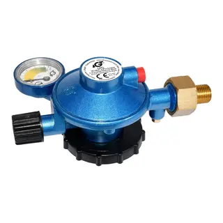 Gassregulator med manometer til CGI gassflasker