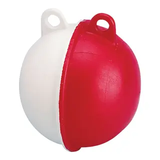 Garnbl&#229;se kule &#216;130mm m/2 &#248;yer hvit/r&#248;d