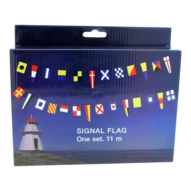 Signalflagg på lengde, 36 flagg 11 m 