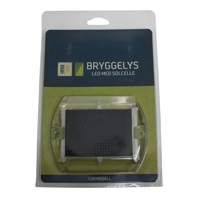 1852M LED Bryggelys LUX m/solcelle - 114 x 89 x 10 mm 