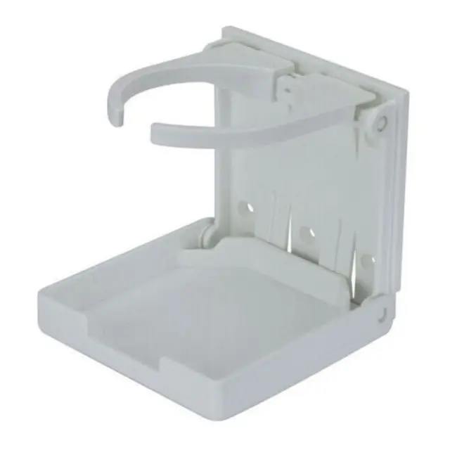 EASTERNER Glass / Flaskeholder - Hvit Skottmontert - Sammenleggbar 