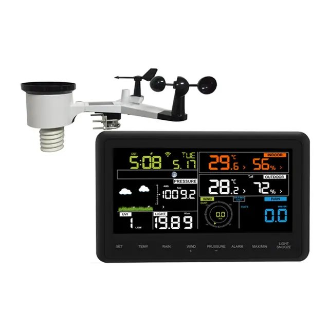 Værstasjon PRO 1, Wifi Værstasjon med fargedisplay og wifi 