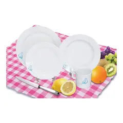 Servise, Startpakke 16 deler m/antiskli 100% Melamin