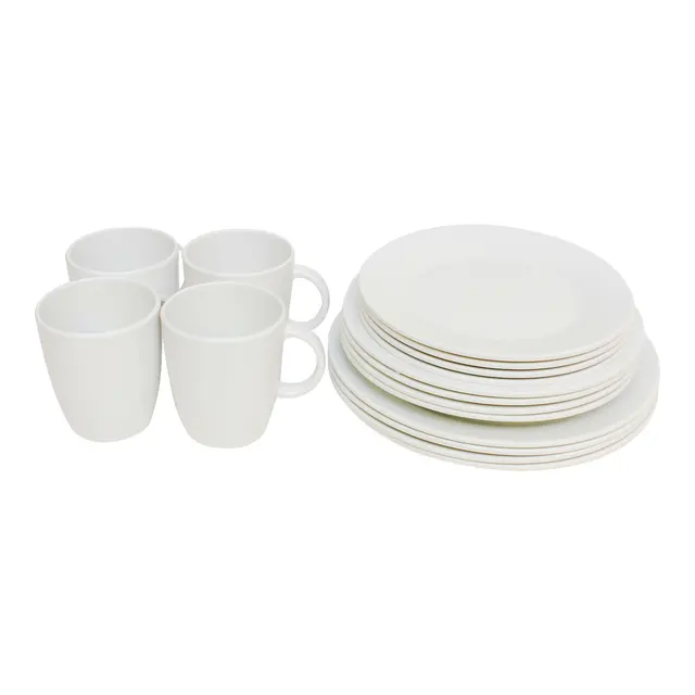 Servise, Startpakke 16 deler m/antiskli 100% Melamin 
