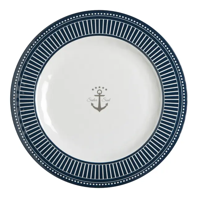MARINE BUSINESS tallerken Sailor Soul Ø28 - 6 stk 