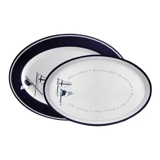 MARINE BUSINESS Serveringsfat Welcome 30x22/35x25 - 2 stk