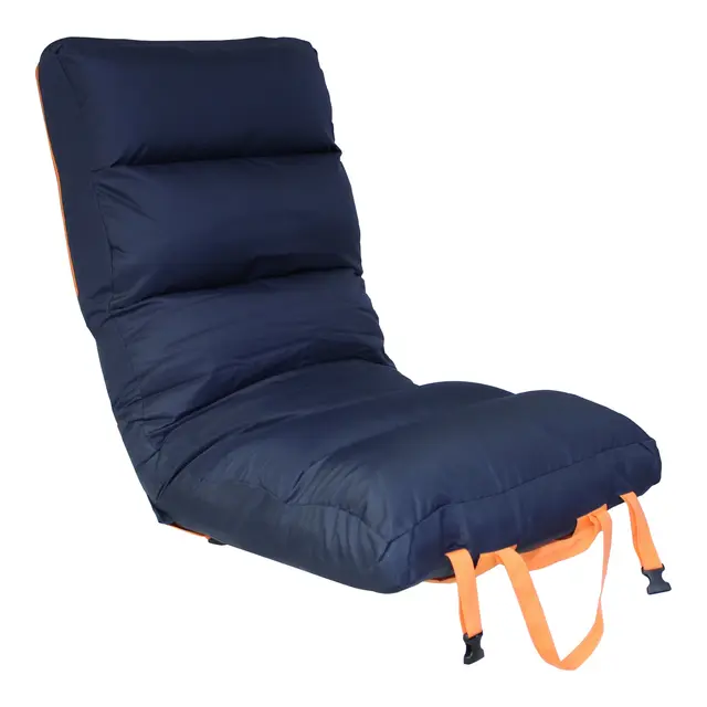 1852M Sittepute Comfy Big mørkeblå/oransje 