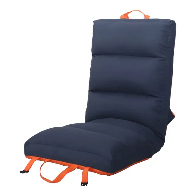 1852M Sittepute Comfy Big mørkeblå/oransje 
