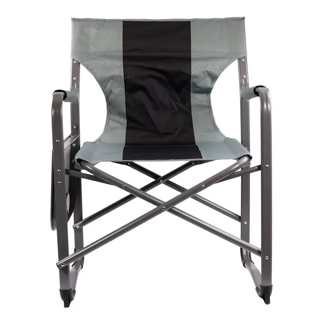 Dekkstol Comfort med sidebord Pulverlakkert aluminium 