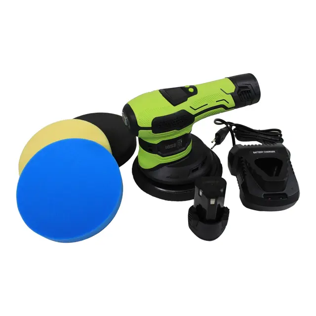 1852M Poleringsmaskin - Batteridrevet 12V - Oscillerende m/tilbehør 