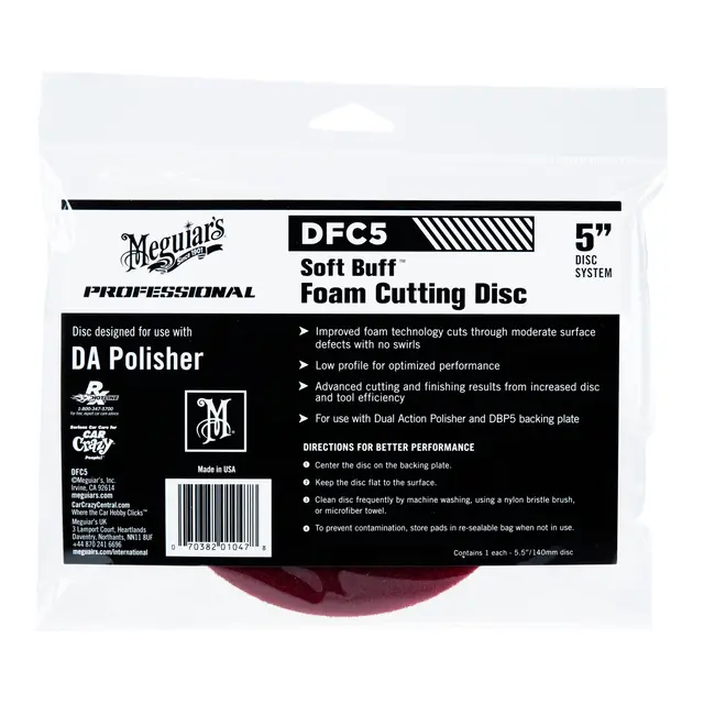 MEGUIARS Foam Cutting Disc - 5" (125mm) Grov polering - kvalitet uten merker 
