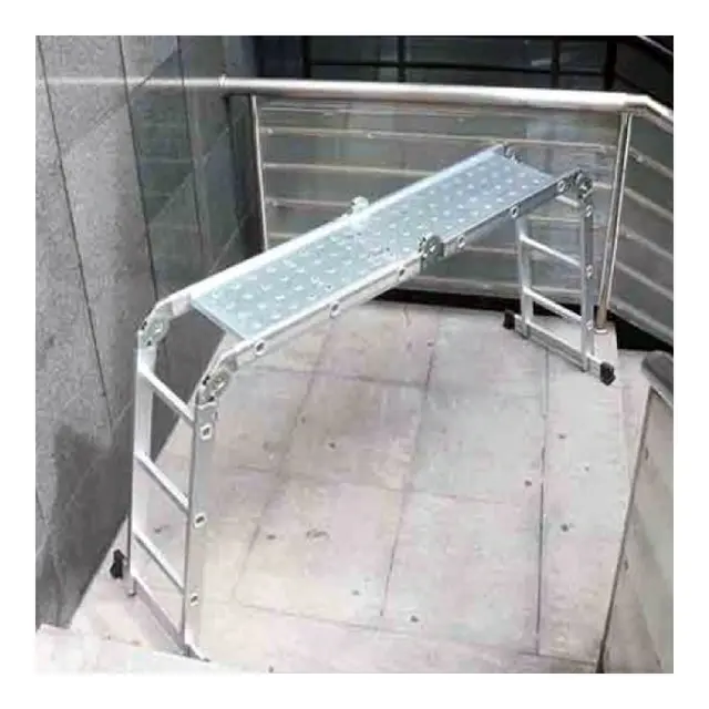 Multistige - aluminium Stige på 3.6 m - foldbar - stillasje 
