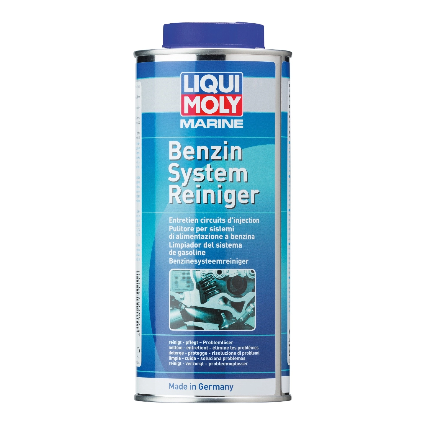 LIQUI MOLY Marine rens for bensinmotorer Forbedrer motorgange og start. 500 ml