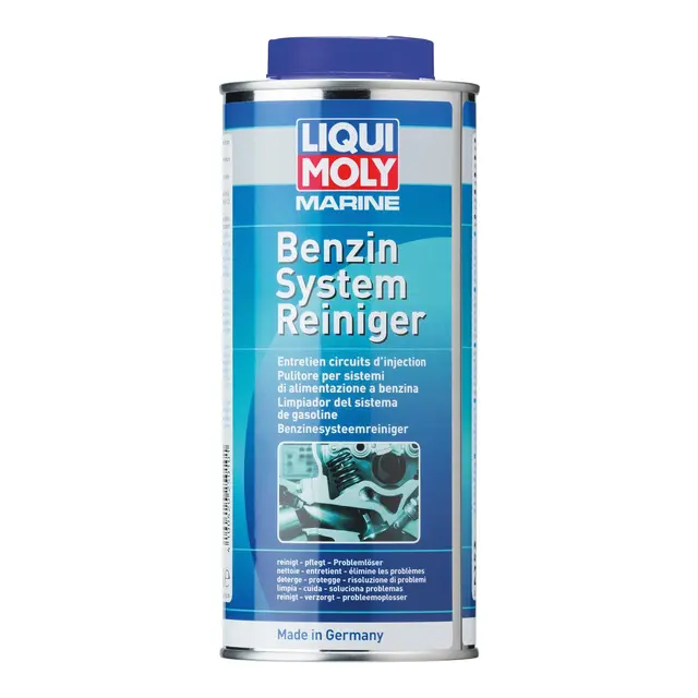 LIQUI MOLY Marine rens for bensinmotorer Forbedrer motorgange og start. 500 ml 