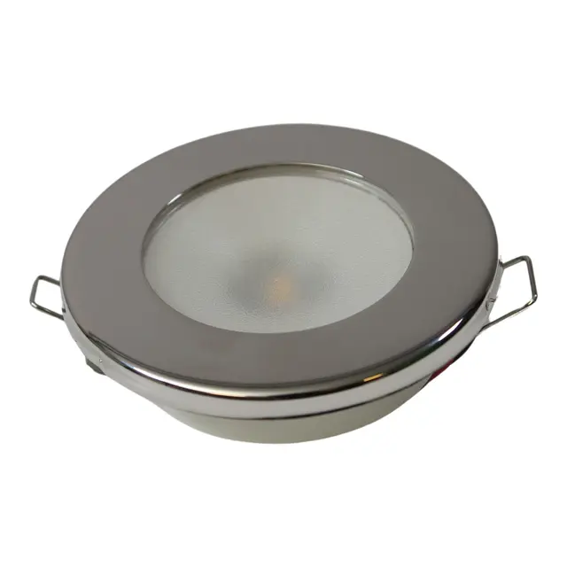 QUICK TED C Downlight  - 2W Krom, Varmhvit - Dimbar - 9-32V 