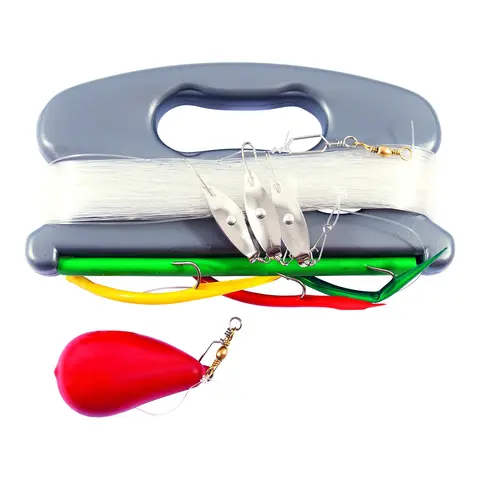 KINETIC DF Fiskeharpe 100 m 0,80 mm Sinker 300 g 3 gummimark