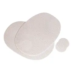 4-sett&#160;Kuvertbrikkesett - Beige Antiskli brikker
