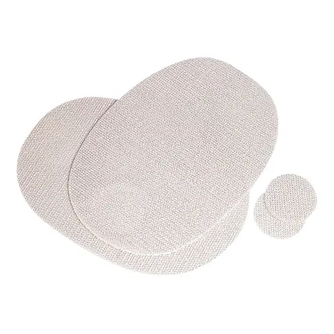 4-sett&#160;Kuvertbrikkesett - Beige Antiskli brikker