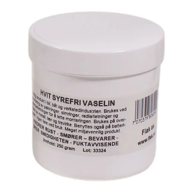 Vaselin Hvit Syrefri 1kg 
