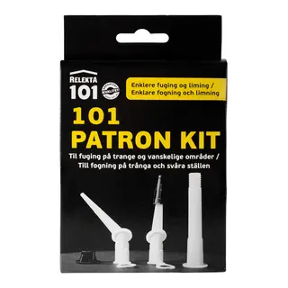 Relekta 101 Patron Kit 3pk Fugespisser for avanserte limjobber