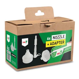 TEC 7 Fugespiss &amp; Adapter for 600ml pølse 6+6stk