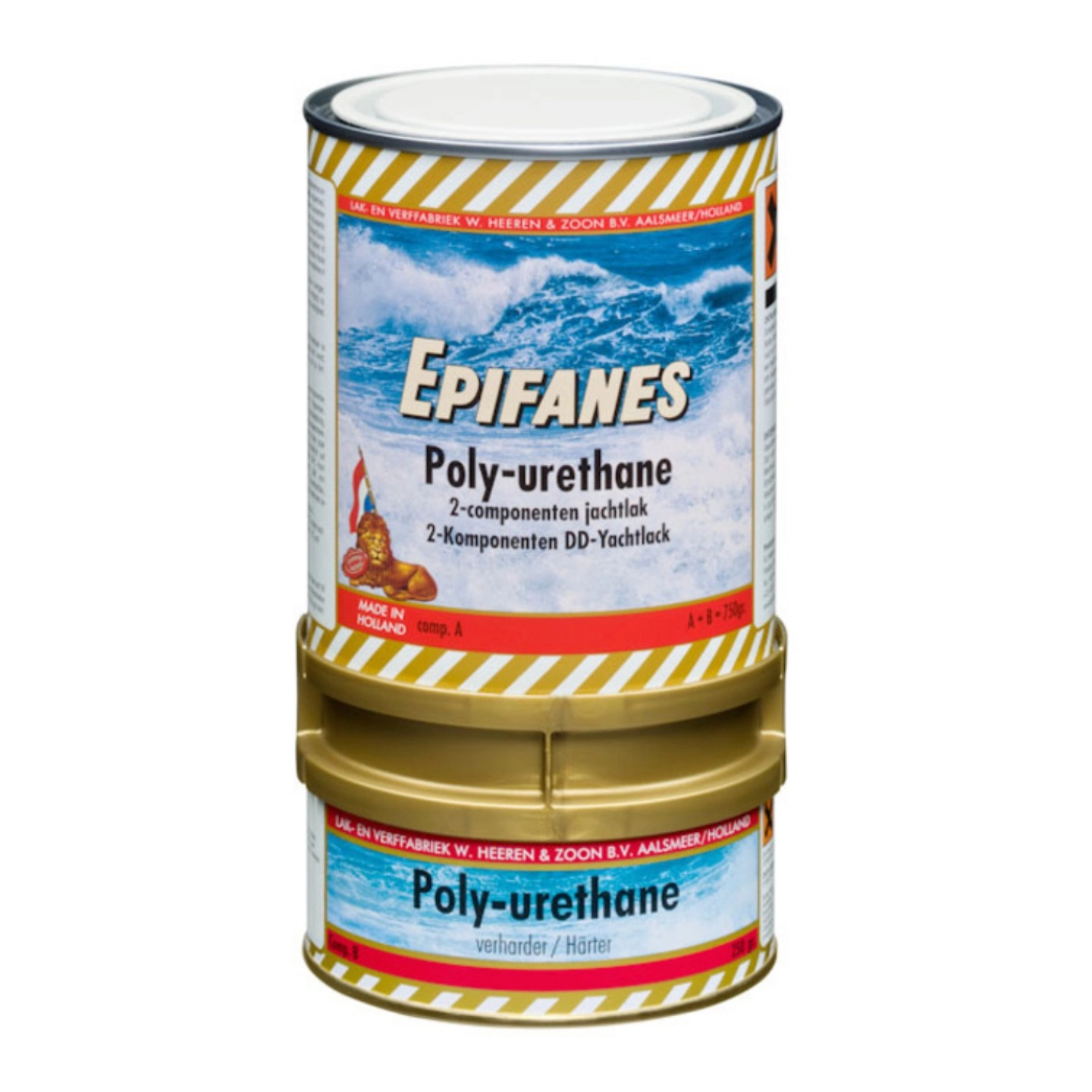 EPIFANES Poly-Urethan lakk/maling 2-komp. fargemaling - Sort 801