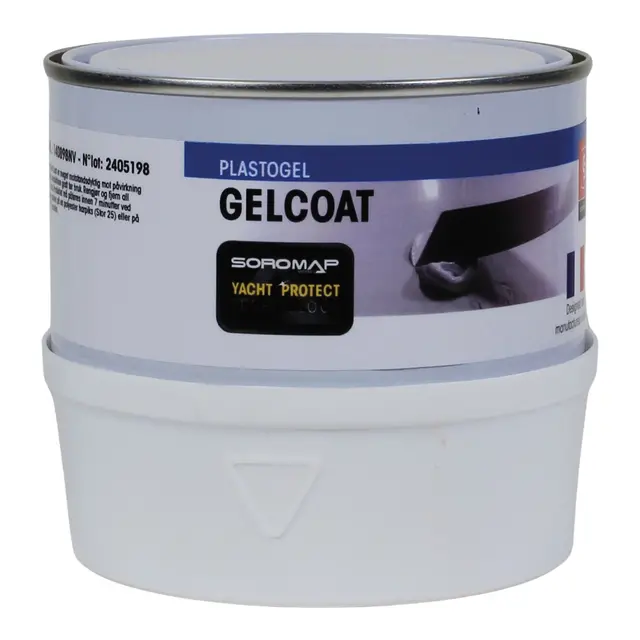 SOROMAP Plastogel gelcoat hvit RAL 9016 - 750g 