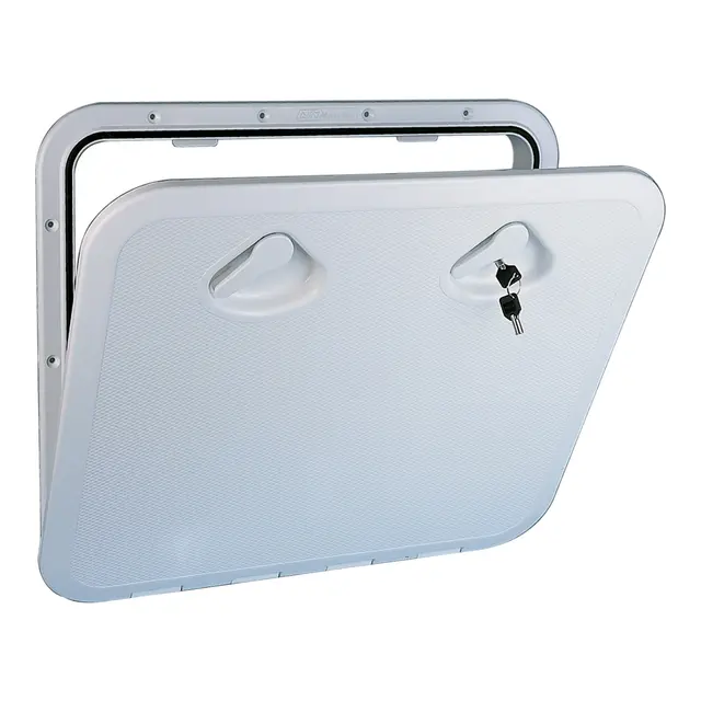 ASA Luke - 460 x 525 mm Sort - "Top Line" - uten lås 