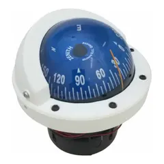 RIVIERA Zenith BZ1 Slim kompass - HVIT innfelling - Rose 80mm