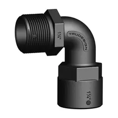 TRUDESIGN Bend 90&#176; innv./utv. R1&#188;&quot; 90638 - Sort