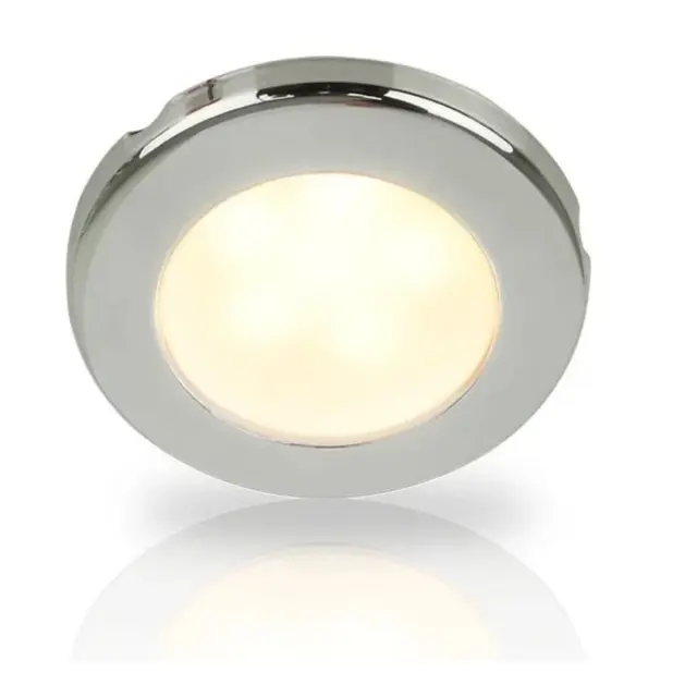 HELLA MARINE EuroLED 75 Downlight Varmhvit - 12V - Hvit ring 