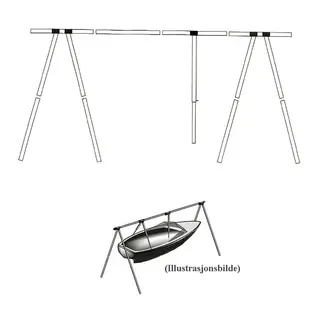 Bakkestativ for b&#229;ter - 6m 16 - 18 fot (6m)