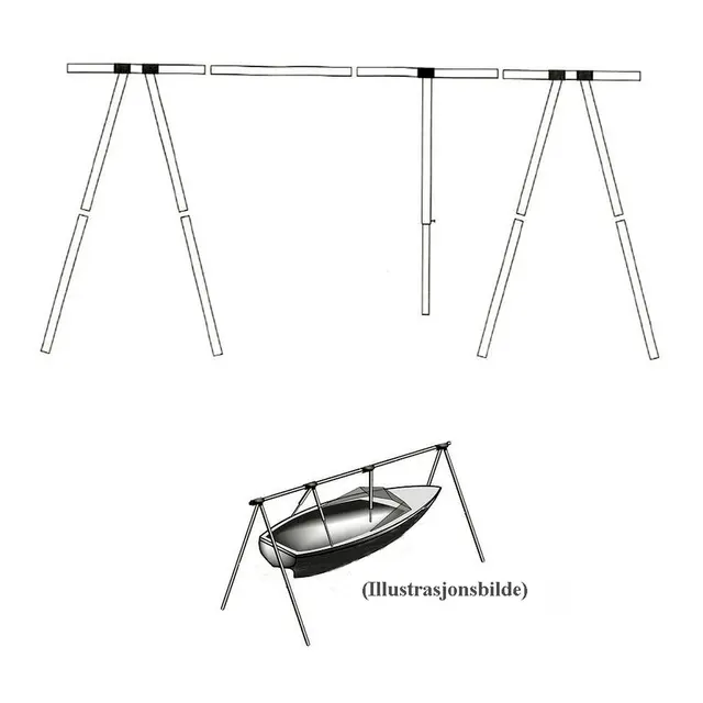 Bakkestativ for båter - 6m 16 - 18 fot (6m) 