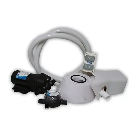 JABSCO Quiet Flush Ombyggingssett 12V m/brytere - for toalett 