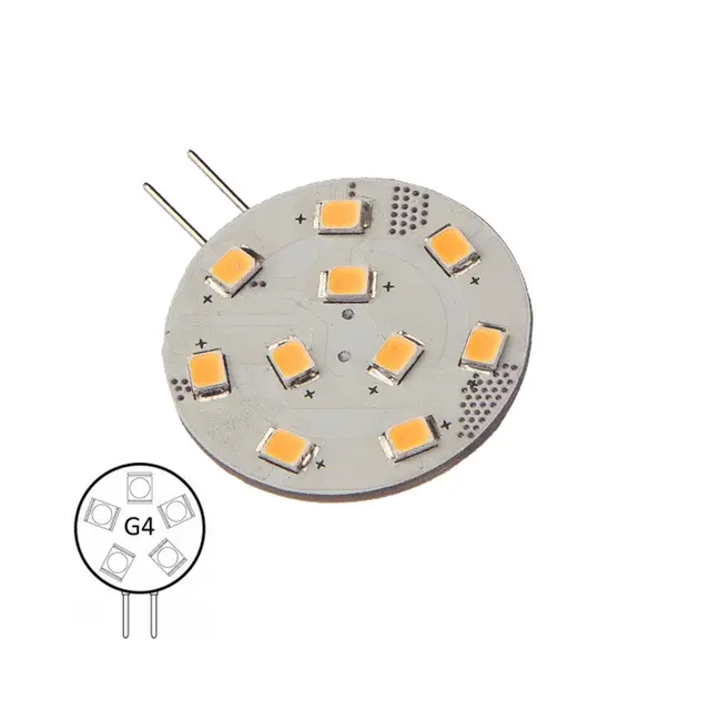 NAUTICLED innsats G4, 2700K/varmhvit 10 SMD - 1,6W - sidepin - dimmbar 
