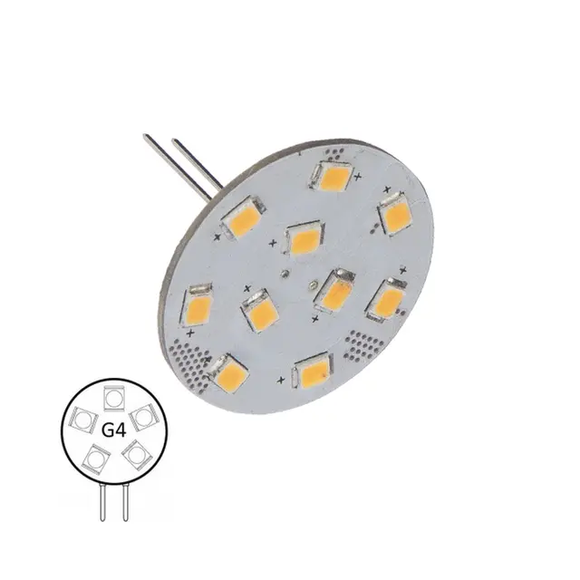 NAUTICLED innsats G4, 2700K/varmhvit 10 SMD - 1,6W - bakpin - dimmbar 