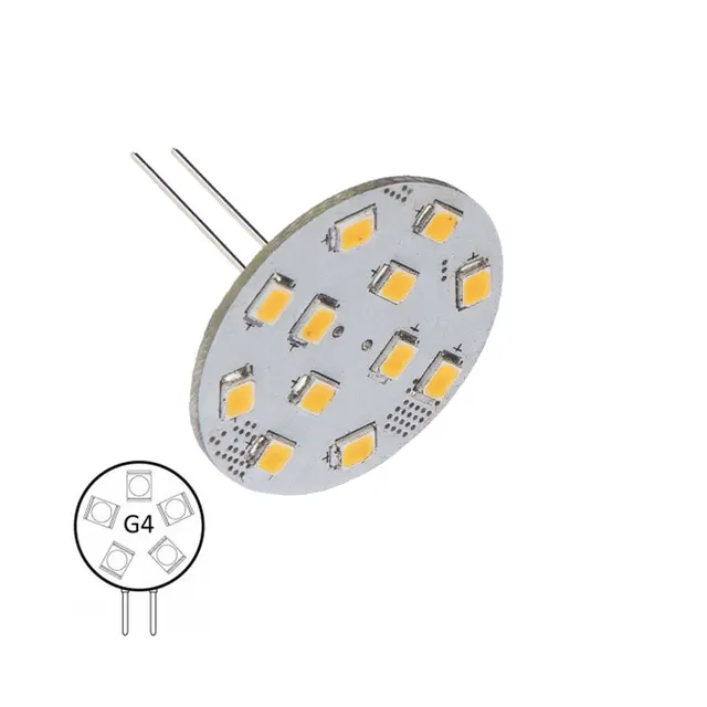 NAUTICLED innsats G4, 2700K/varmhvit 12 SMD - 2W - bakpin - dimmbar 