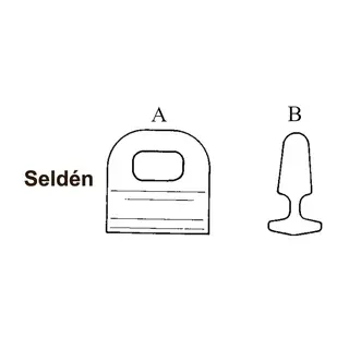 SEASURE Seilglider HA558 5-pack Seld&#233;n - A:25mm / B: 10mm