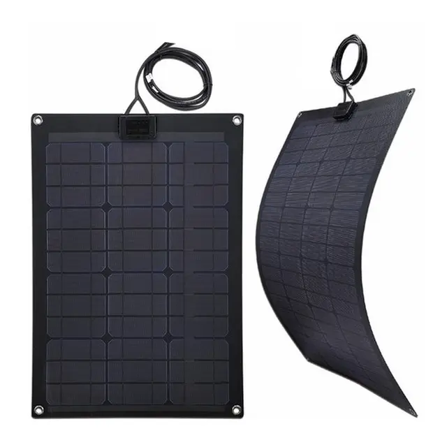 Fleksibelt Solcellepanel 20 Watt 60 x 30 cm 