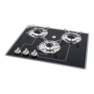 Navyload Glass Hob 3 gasskoketopp 410 x 504 mm - nedfelling - 3 brennere