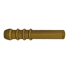 Slangestuss 8mm til 8 mm r&#248;r 1 stk