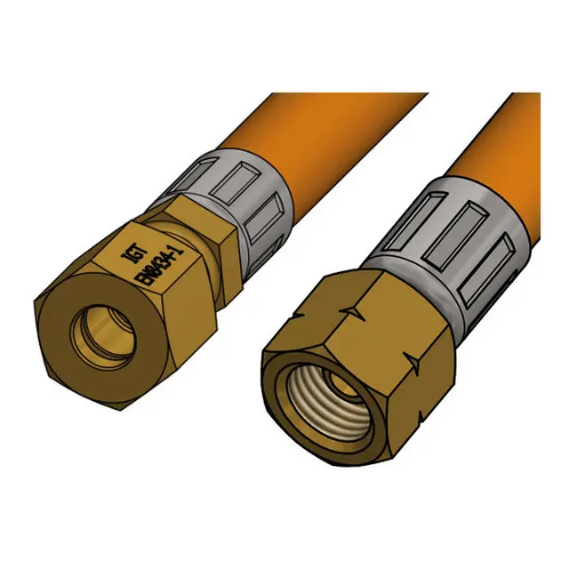 Gasslange, 1/4" Linx - 8 mm rør 120 cm 